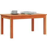VidaXL Salontafel 80x50x40 cm massief grenenhout wasbruin