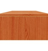 VidaXL Monitorstandaard 100x24x13 cm massief grenenhout wasbruin