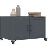 VidaXL Salontafel 68x50x43,5 cm staal antracietkleurig