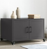 VidaXL Salontafel 68x50x43,5 cm staal zwart