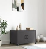 VidaXL Salontafel 68x50x43,5 cm staal zwart