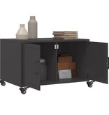 VidaXL Salontafel 68x50x43,5 cm staal zwart