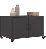 VidaXL Salontafel 68x50x43,5 cm staal zwart