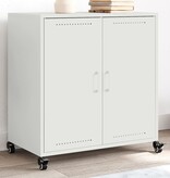 VidaXL Dressoir 68x39x72 cm staal wit