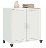 VidaXL Dressoir 68x39x72 cm staal wit