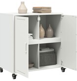 VidaXL Dressoir 68x39x72 cm staal wit