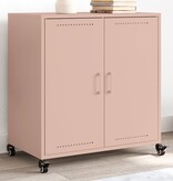 VidaXL Dressoir 68x39x72 cm staal roze