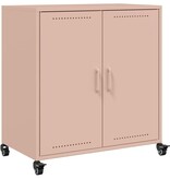 VidaXL Dressoir 68x39x72 cm staal roze