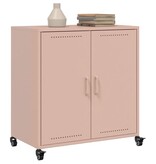 VidaXL Dressoir 68x39x72 cm staal roze