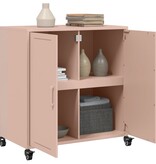 VidaXL Dressoir 68x39x72 cm staal roze
