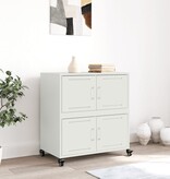 VidaXL Dressoir 68x39x72 cm staal wit