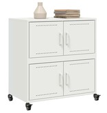 VidaXL Dressoir 68x39x72 cm staal wit