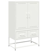 VidaXL Hoge kast 68x39x111,5 cm staal wit