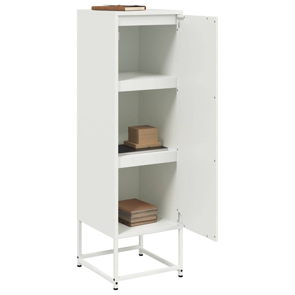 VidaXL Hoge kast 36x39x123 cm staal wit