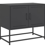VidaXL Tv-meubel 68,5x39x60,5 cm staal zwart