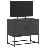 VidaXL Tv-meubel 68,5x39x60,5 cm staal zwart