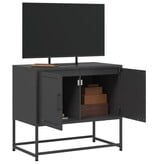 VidaXL Tv-meubel 68,5x39x60,5 cm staal zwart
