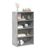 VidaXL Hoge kast 70x41x124 cm bewerkt hout betongrijs