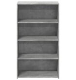 VidaXL Hoge kast 70x41x124 cm bewerkt hout betongrijs