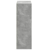 VidaXL Hoge kast 70x41x124 cm bewerkt hout betongrijs