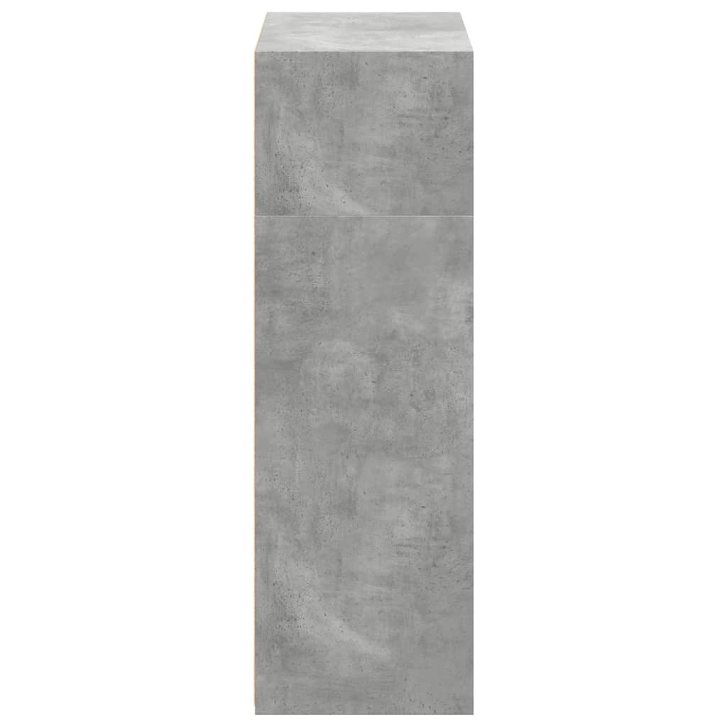 VidaXL Hoge kast 70x41x124 cm bewerkt hout betongrijs