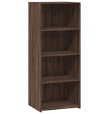 VidaXL Hoge kast 50x41x124 cm bewerkt hout bruin eikenkleur