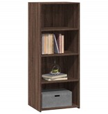 VidaXL Hoge kast 50x41x124 cm bewerkt hout bruin eikenkleur