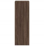 VidaXL Hoge kast 50x41x124 cm bewerkt hout bruin eikenkleur