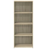 VidaXL Hoge kast 50x41x124 cm bewerkt hout sonoma eikenkleurig