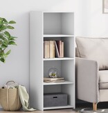 VidaXL Hoge kast 45x41x124 cm bewerkt hout wit