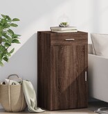 VidaXL Dressoir 50x42,5x93 cm bewerkt hout bruin eikenkleur