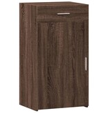 VidaXL Dressoir 50x42,5x93 cm bewerkt hout bruin eikenkleur