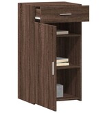 VidaXL Dressoir 50x42,5x93 cm bewerkt hout bruin eikenkleur