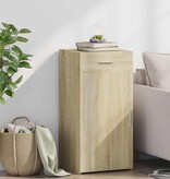 VidaXL Dressoir 45x42,5x93 cm bewerkt hout sonoma eikenkleurig