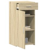 VidaXL Dressoir 45x42,5x93 cm bewerkt hout sonoma eikenkleurig