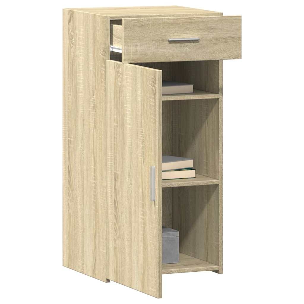 VidaXL Dressoir 45x42,5x93 cm bewerkt hout sonoma eikenkleurig