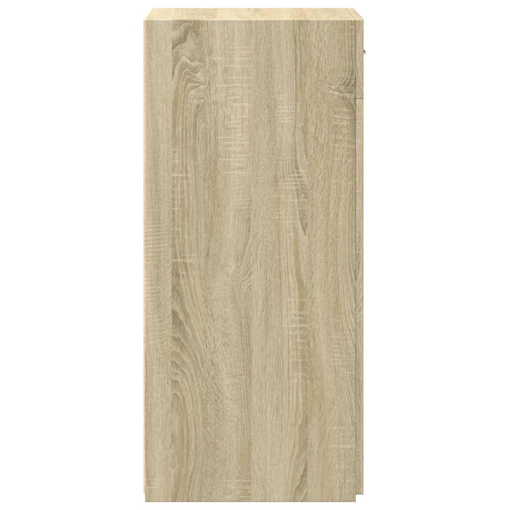 VidaXL Dressoir 45x42,5x93 cm bewerkt hout sonoma eikenkleurig