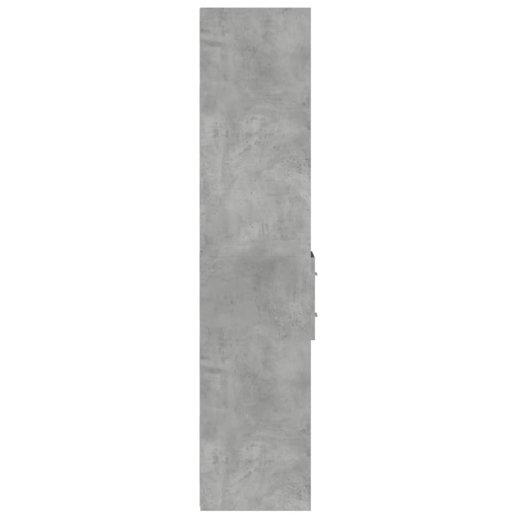 VidaXL Hoge kast 30x42,5x185 cm bewerkt hout betongrijs