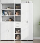 VidaXL Hoge kast 30x42,5x185 cm bewerkt hout wit