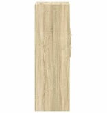 VidaXL Hoge kast 30x42,5x124 cm bewerkt hout sonoma eikenkleurig