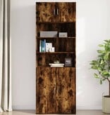 VidaXL Wandkast 80x42,5x40 cm bewerkt hout gerookt eikenkleurig