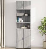 VidaXL Wandkast 70x42,5x40 cm bewerkt hout grijs sonoma