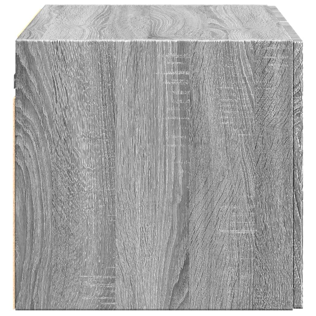 VidaXL Wandkast 70x42,5x40 cm bewerkt hout grijs sonoma
