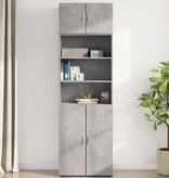 VidaXL Wandkast 70x42,5x40 cm bewerkt hout betongrijs
