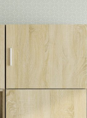 VidaXL Wandkast 50x42,5x40 cm bewerkt hout sonoma eikenkleurig