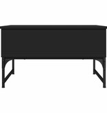 VidaXL Salontafel 70x50x40 cm bewerkt hout en metaal zwart