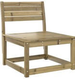 VidaXL Tuinbanken met kussens 2 st geïmpregneerd grenenhout