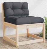 VidaXL Tuinbank met kussens massief grenenhout