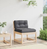 VidaXL Tuinbank met kussens massief grenenhout