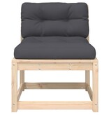 VidaXL Tuinbank met kussens massief grenenhout